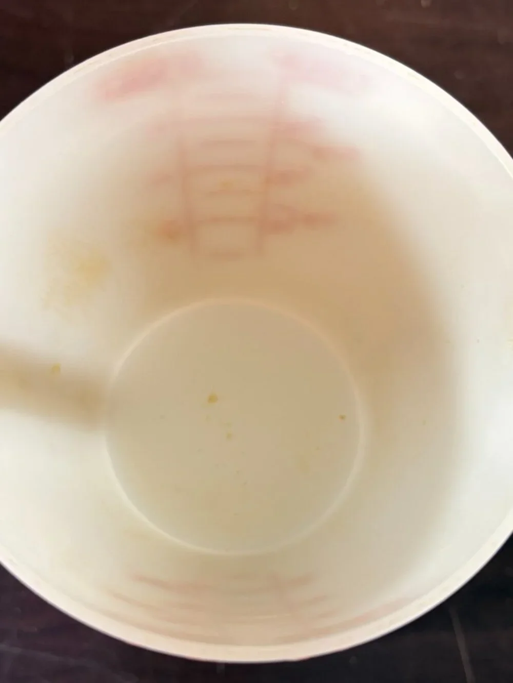 Vintage 1970s Tupperware Double Measuring Cup Wet Dry Ingredients Hourglass EUC